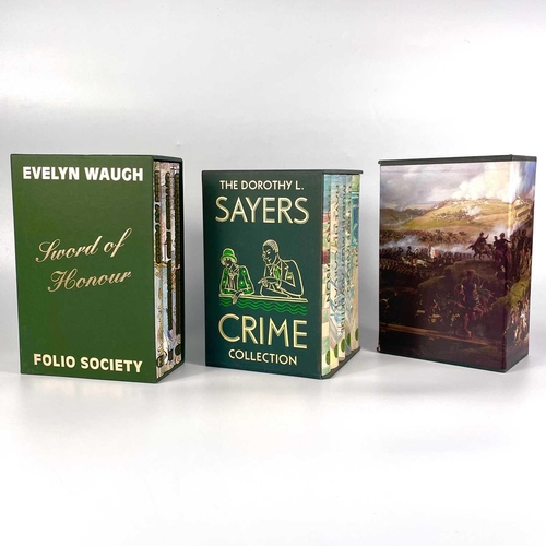 246 - FOLIO SOCIETY Evelyn Waugh, Sword of Honour trilogy, together with other Folio books