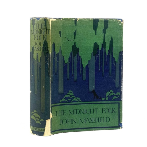 247 - John Masefield The Midnight Folk 327pp, 8vo cloth, VG in pictorially decorated d/j, Methuen first ed... 