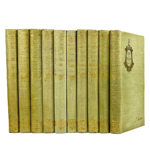 25 - Jane Austen. Ten uniform volumes. 'Pride and Prejudice,' edited by Reginald Brimley Johnson, two vol... 