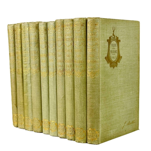 25 - Jane Austen. Ten uniform volumes. 'Pride and Prejudice,' edited by Reginald Brimley Johnson, two vol... 