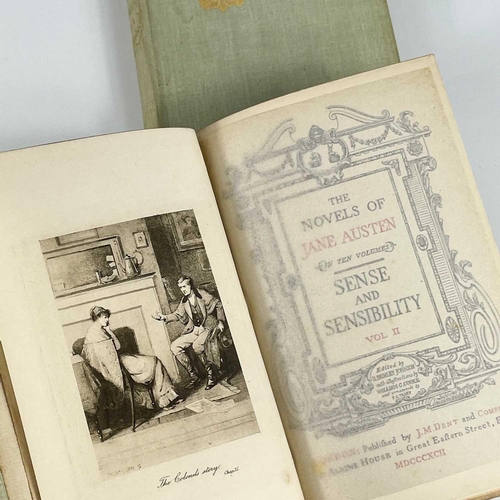 25 - Jane Austen. Ten uniform volumes. 'Pride and Prejudice,' edited by Reginald Brimley Johnson, two vol... 