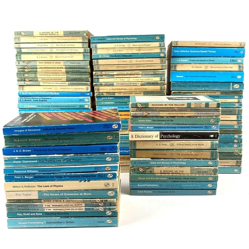 260 - A collection of 'Pelican' books. Over fifty in total, thin card wraps, varying conditions. (50+)