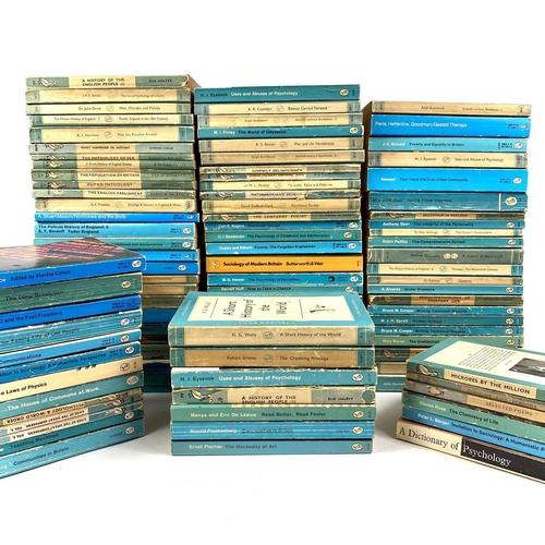 260 - A collection of 'Pelican' books. Over fifty in total, thin card wraps, varying conditions. (50+)