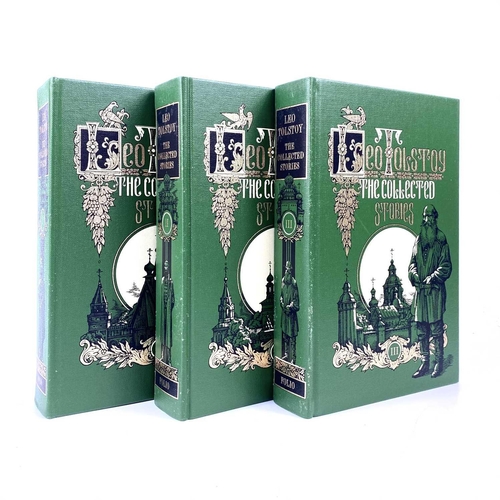 262 - FOLIO SOCIETY. LEO TOLSTOY, The Collected Stories, three book set; together with other Folio publica... 