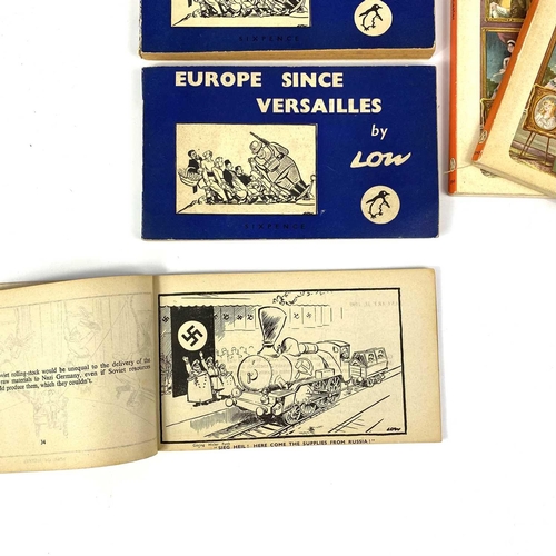 265 - Caricature, satire and cartoon interest. DAVID LOW. 'Europe Since Versailles,' two copies, pictorial... 