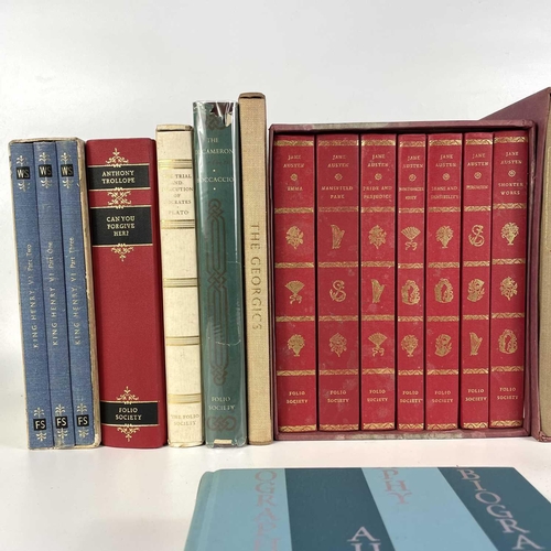 272 - Folio Society. Twenty-three works. Including a set of seven Jane Austens, Anthony Trollope and 'The ... 