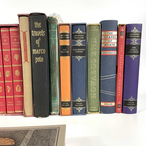 272 - Folio Society. Twenty-three works. Including a set of seven Jane Austens, Anthony Trollope and 'The ... 