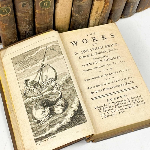 284 - Fifty works, mostly early 19th century. 'The Works of Dr. Jonathan Swift,' twenty-six volumes, full ... 