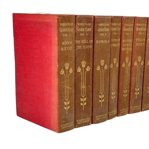 288 - [MARY ANN EVANS]. 'The Works of George Eliot'. Library Edition, ten volumes, uniformly bound in red ... 