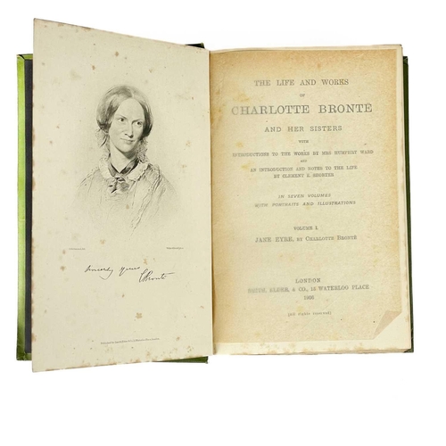 289 - Bronte Sisters interest. Seven uniformly bound works. 'The Life and Works of Charlotte Bronte and He... 