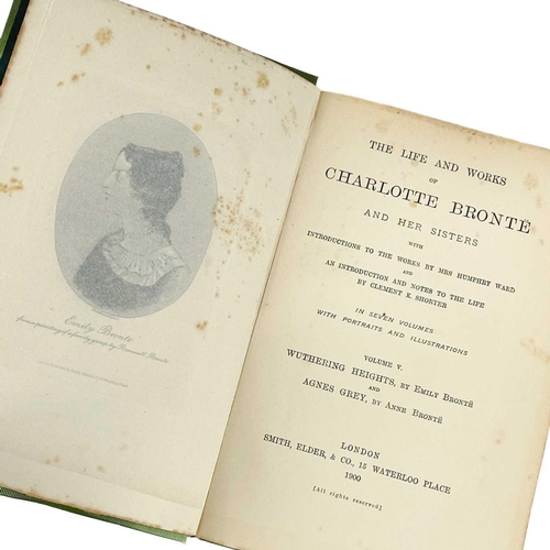 289 - Bronte Sisters interest. Seven uniformly bound works. 'The Life and Works of Charlotte Bronte and He... 