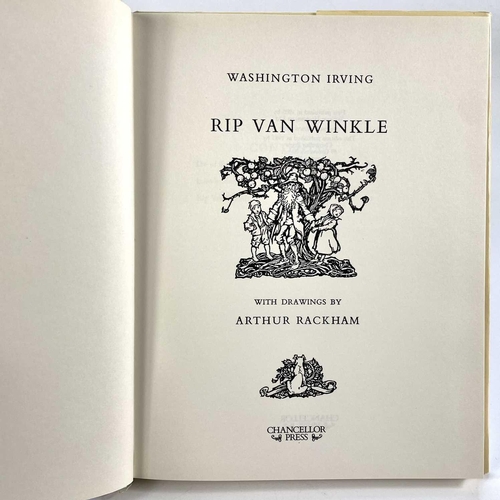 29 - Arhtur Rackham Illustrations. 'Rip Van Winkle,' by Washington Irving, reprint, original cloth, clipp... 