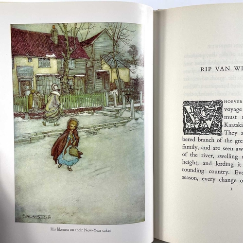 29 - Arhtur Rackham Illustrations. 'Rip Van Winkle,' by Washington Irving, reprint, original cloth, clipp... 