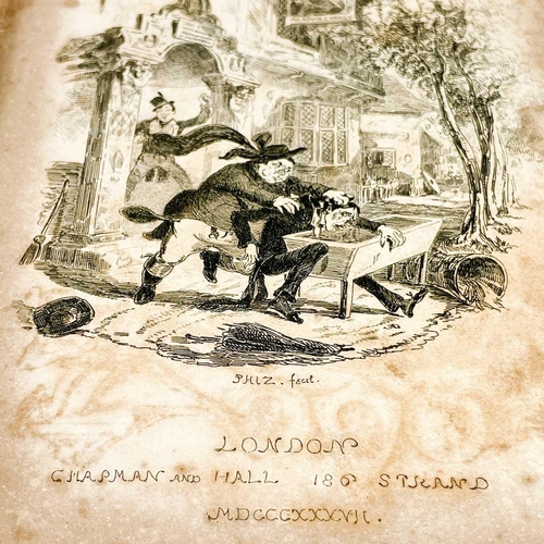 290 - CHARLES DICKENS. Eight works. 'The Posthumous Papers of The Pickwick Club,' early edition (if not fi... 