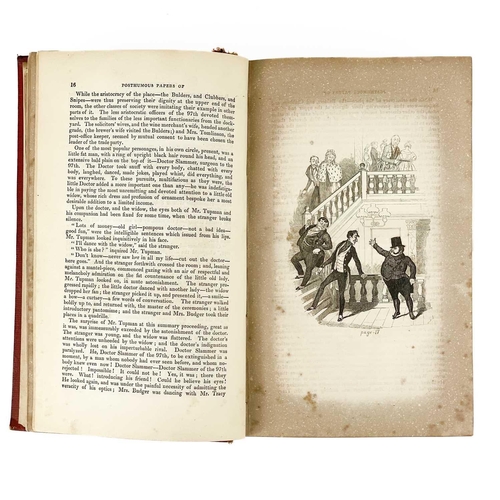 290 - CHARLES DICKENS. Eight works. 'The Posthumous Papers of The Pickwick Club,' early edition (if not fi... 