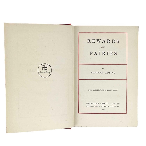 291 - Rudyard Kipling. Fifteen works Seven published by MacMillan & Co in a uniform maroon cloth; A paper ... 