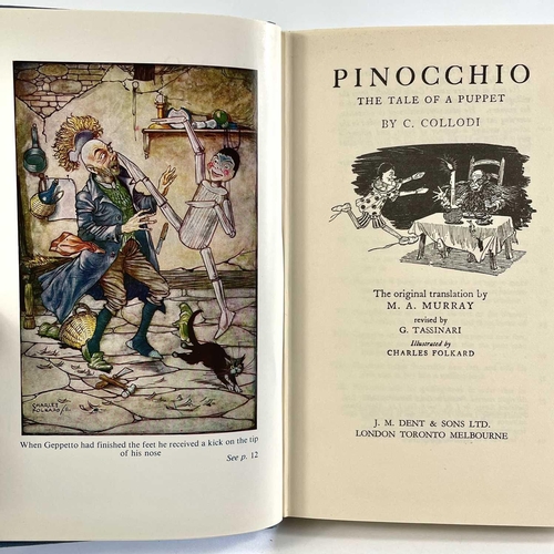 30 - C. COLLLODI. 'Pinocchio. The Tale of a Puppet'. Reprint, original cloth, colour plates, J. M. Dent &... 