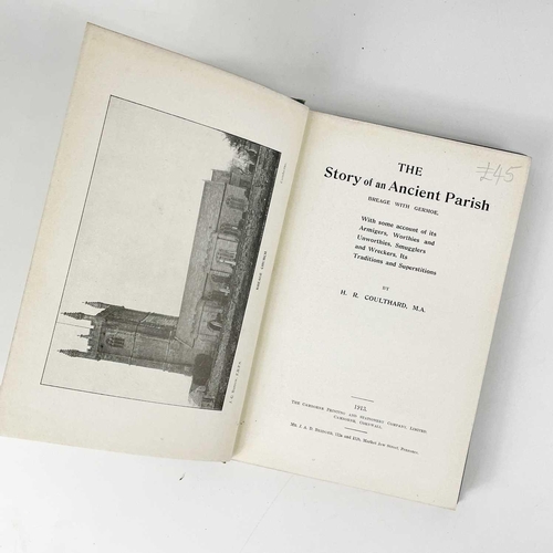 302 - Cornwall Interest. Eight works. DAVIES GILBERT. 'The Parochial History of Cornwall,' lacks vol I (of... 