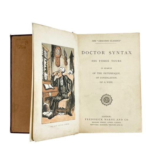 303 - Doctor Syntax. 'The Tour of Doctor Syntax, In Search of the Picturesque. A Poem,' second edition, re... 