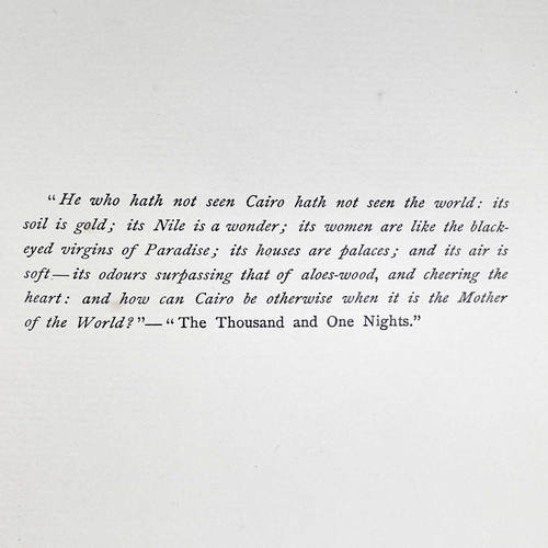 306 - Two works on the Nile and one other. EUSTACE A. REYNOLDS-BALL. 'The City of the Caliphs: A Popular S... 