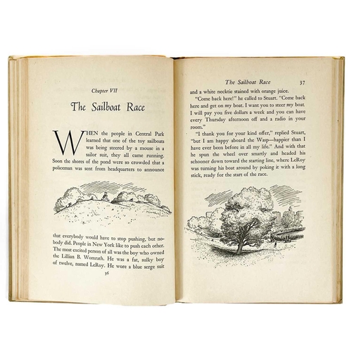 315 - E. B. WHITE. 'Stuart Little'. Fourt edition, illustrated by Garth Williams, original pictorial cloth... 