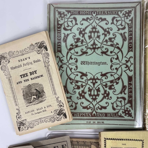 317 - Fifteen 19th century 'Chapbooks' and pocket books. 'The New Royale Battledore,' a single sheet folde... 