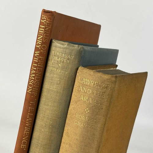 318 - T. E. Lawrence. Six works. 'Etruscan Places,' first edition, original cloth, spoting to front and re... 