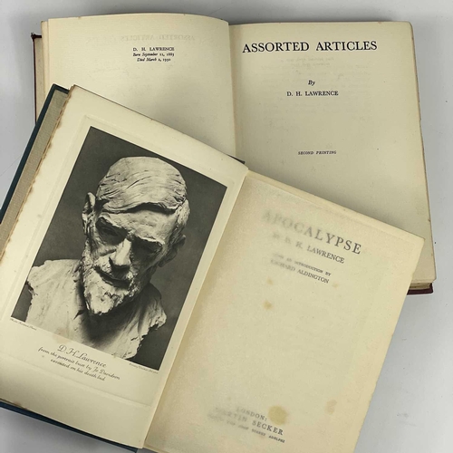 318 - T. E. Lawrence. Six works. 'Etruscan Places,' first edition, original cloth, spoting to front and re... 