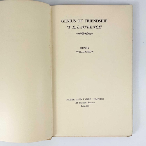 318 - T. E. Lawrence. Six works. 'Etruscan Places,' first edition, original cloth, spoting to front and re... 