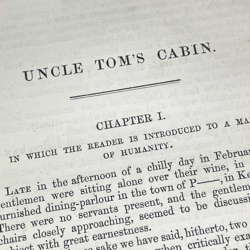 327 - Eight works published by Henry G. Bohn. HARRIET BEECHER STOWE. 'Uncle Tom's Cabin; Or, Life Among Th... 