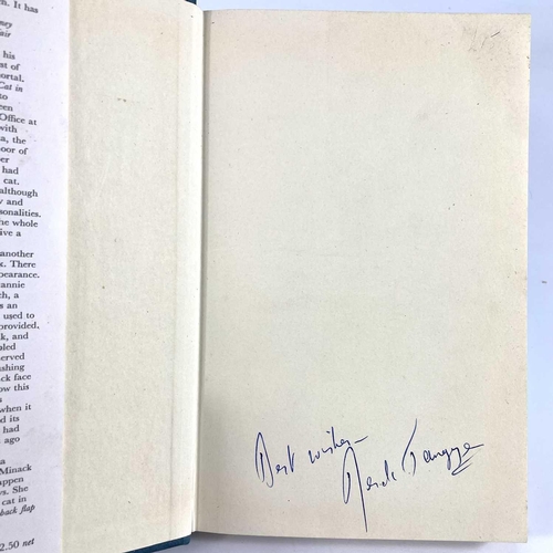 336 - Signed Derek Tangye. 'A Cat Affair,' flat signed by the author, first edition, origianl cloth, uncli... 