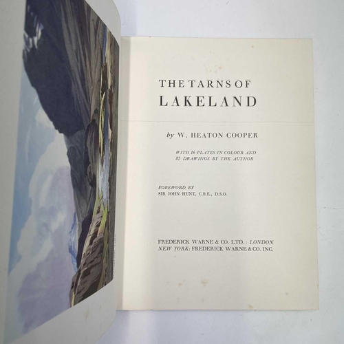 354 - W. HEATON COOPER The Tarns of Lakeland. Orig cloth in vg condition, pictorial dustjacket torn at cor... 