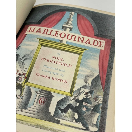 358 - STREATFEILD, NOEL, Harlequinade. Lithographs by Clarke Hutton, lacks dj. good; BLAKELOCK, DENYS. In ... 