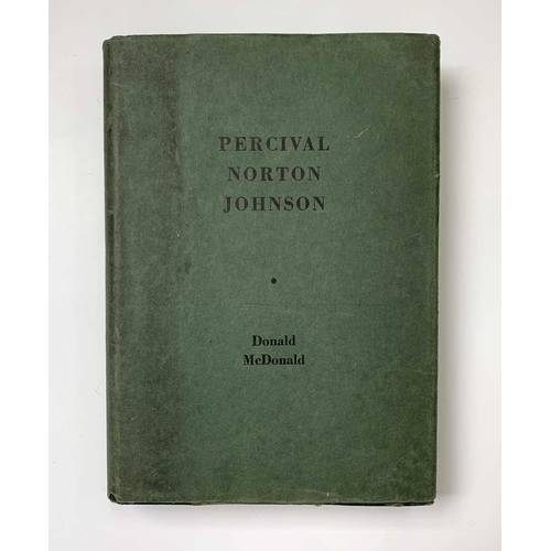 370 - DONALD MCDONALD 'Percival Norton Johnson.' First edition, orig half morocco, dj, signed author 