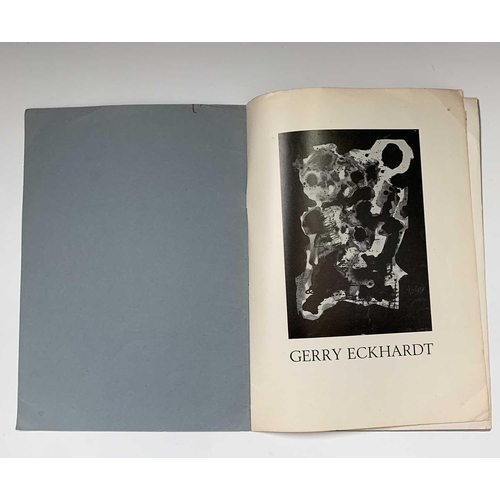 379 - GERRY ECKHARDT Two Exhibition Catalogues. Lindnersplan, Stockholm, signed by artist in 1965. Galeria... 