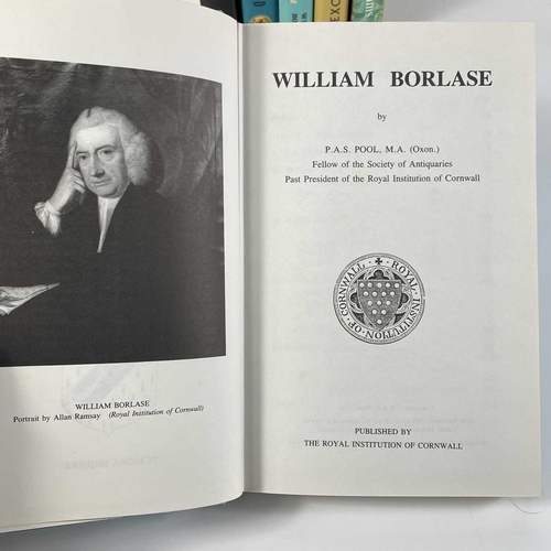 38 - Six Works on Cornwall. P. A. S. POOL. 'William Borlase,' first edition, original cloth, unclipped dj... 