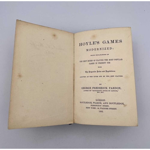 391 - GEORGE FREDERICK ARDON 'Hoyle's Games Modernized.' Numerous original engravings, original cloth, gil... 