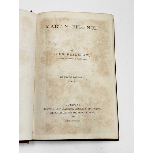 393 - VICTORIAN THREE-DECKER 'Martin Ffrench,' By John Bradshaw author of Dedham Park etc, first edition, ... 