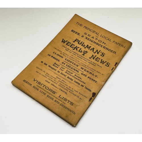 397 - GEO F MUNFORD Munford's Old-Fashioned Visitors' Guide and Companion. Bright and Bracing Seaton and B... 