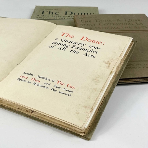 402 - THE DOME Seven volumes in original cloth, four of which with gilt decorations, three vols for 1897, ... 