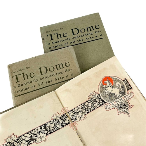 402 - THE DOME Seven volumes in original cloth, four of which with gilt decorations, three vols for 1897, ... 