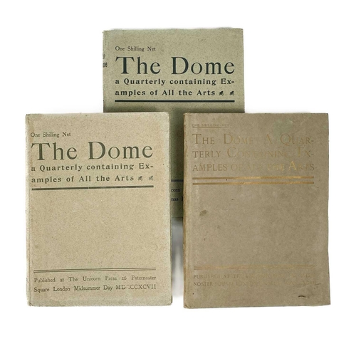 402 - THE DOME Seven volumes in original cloth, four of which with gilt decorations, three vols for 1897, ... 