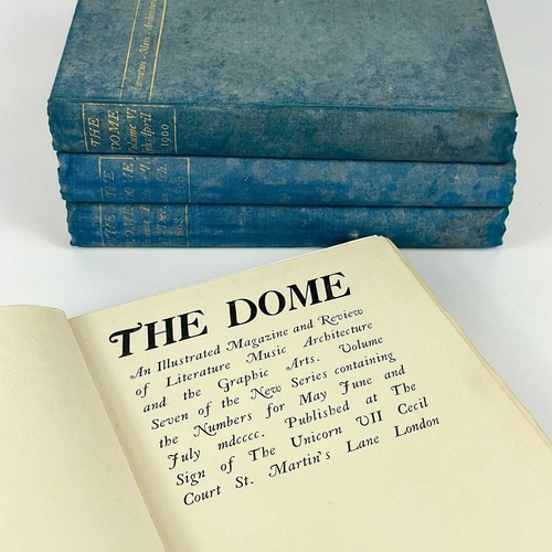 402 - THE DOME Seven volumes in original cloth, four of which with gilt decorations, three vols for 1897, ... 