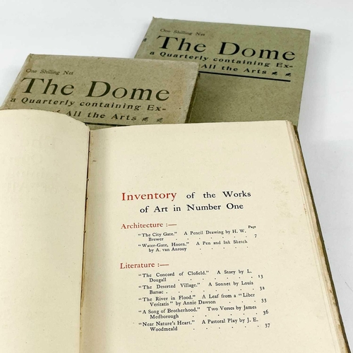 402 - THE DOME Seven volumes in original cloth, four of which with gilt decorations, three vols for 1897, ... 