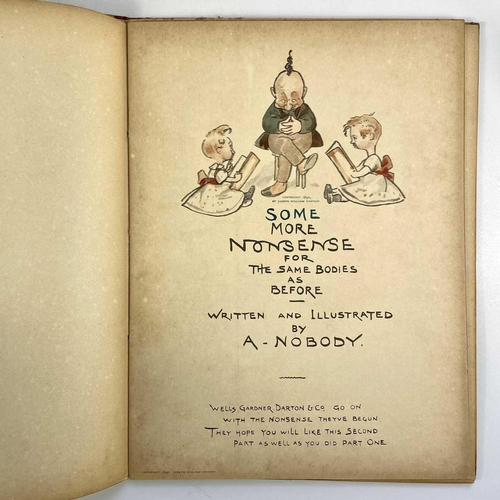 435 - Ruth MANNING-SANDERS. A. NOBODY (Gordon Browne). 'Some More Nonsense for the Same Bodies as Before,'... 