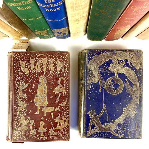 442 - RUTH MANNING-SANDERS. Thirteen 'Fairy Books' by Andrew Lang'. Many with previous owner signature, in... 