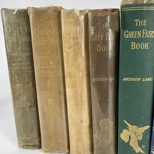 442 - RUTH MANNING-SANDERS. Thirteen 'Fairy Books' by Andrew Lang'. Many with previous owner signature, in... 