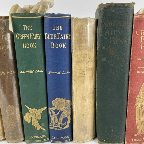 442 - RUTH MANNING-SANDERS. Thirteen 'Fairy Books' by Andrew Lang'. Many with previous owner signature, in... 