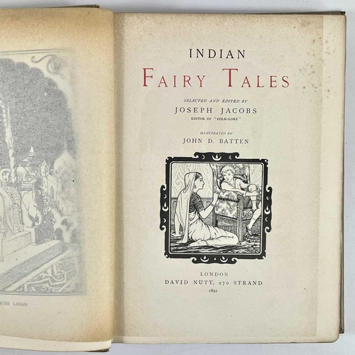 445w - Ruth MANNING-SANDERS. JOSEPH JACOBS (ed). 'Indian Fairy Tales,' illustrated by John D. Batten, origi... 