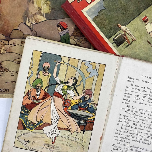 45 - John Hassall Illustrations. Three works. 'Aladdin,' original pictorial boards, contemporary inscript... 